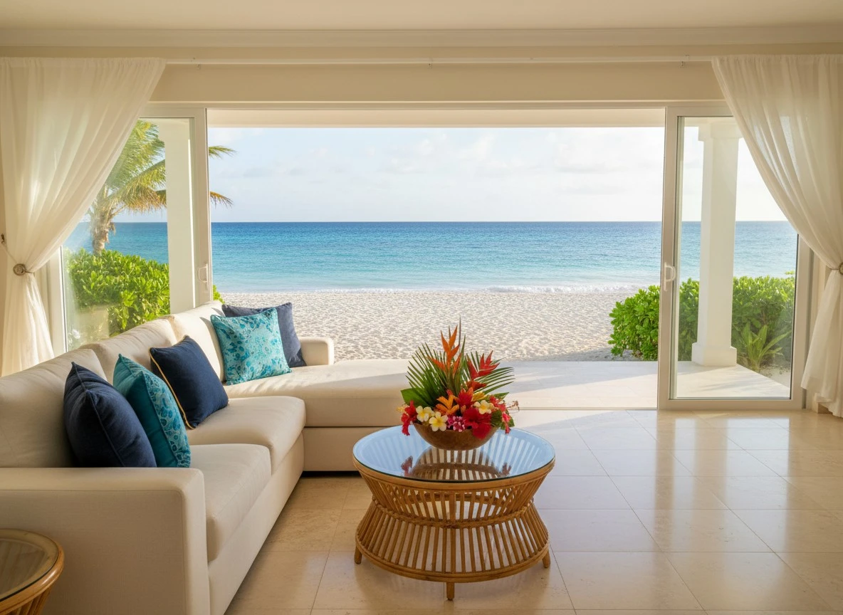 Beachfront vacation apartment in Barbados