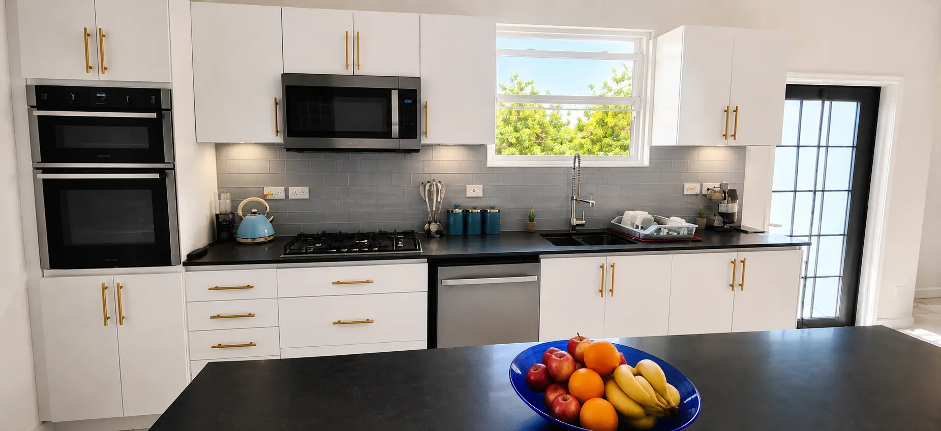 Guest suite kitchen in a Barbados vacation rental